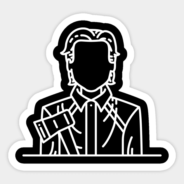 Patrick Bateman Sticker by sofiaayuso